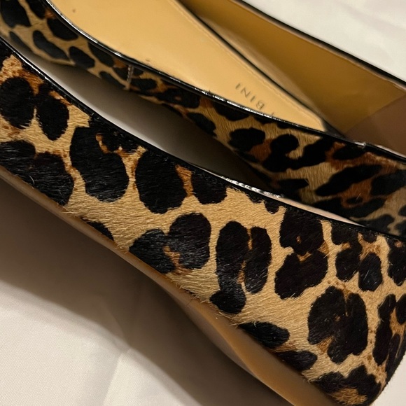 Sz 9.5 Cheetah Calf Hair Leather ballerina flats Gianni Bini - Picture 7 of 13